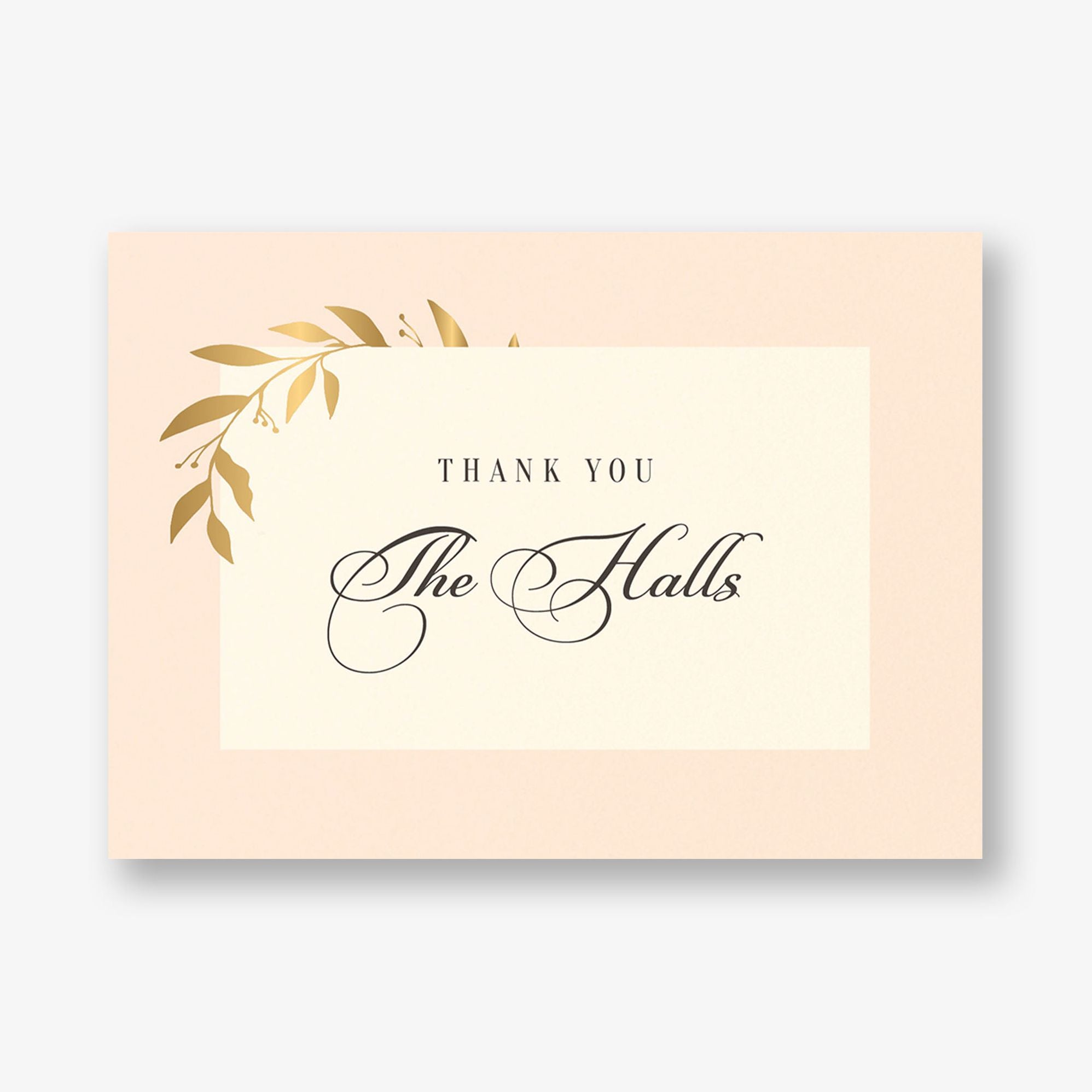 Wrapped Vines Foil Thank You Card - Image 5