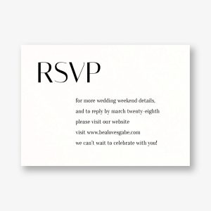 Stacked Deco Type Response Card