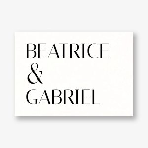 Stacked Deco Type Stationery Card