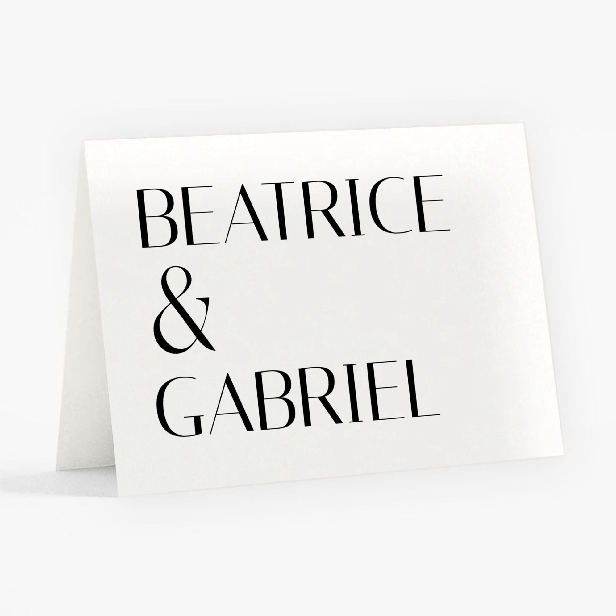 Stacked Deco Type Stationery Card - Image 3