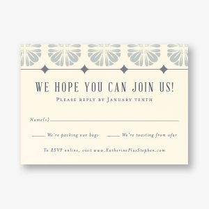 Scalloped Tile Response Card