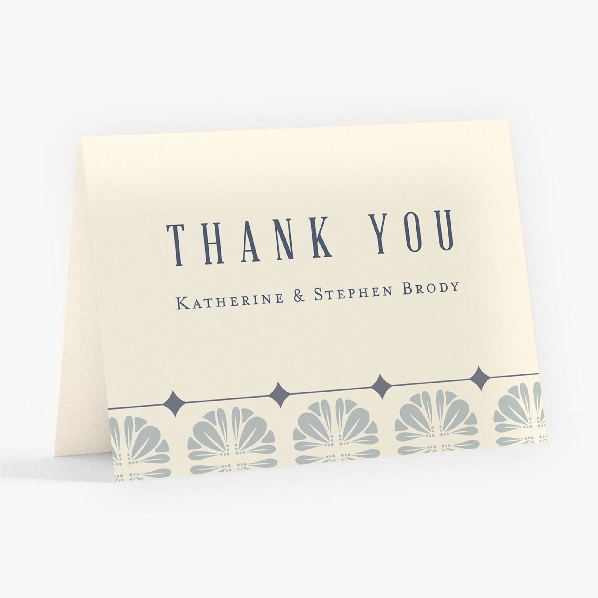 Scalloped Tile Thank You Card - Image 2