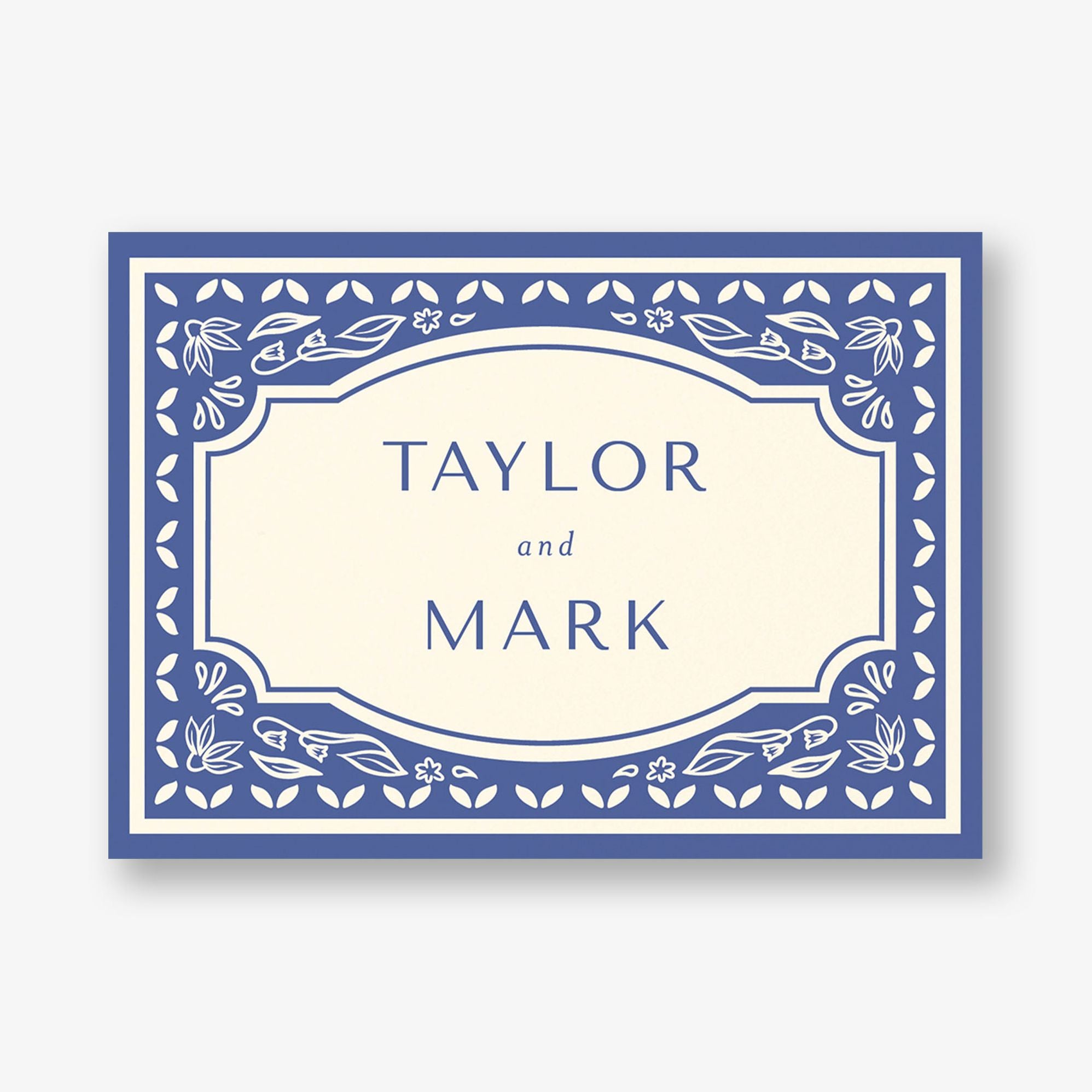 Folk Floral Frame Stationery Card - Image 3