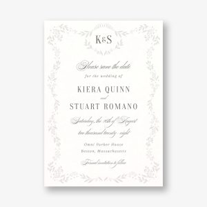 Winding Flora Frame Save the Date