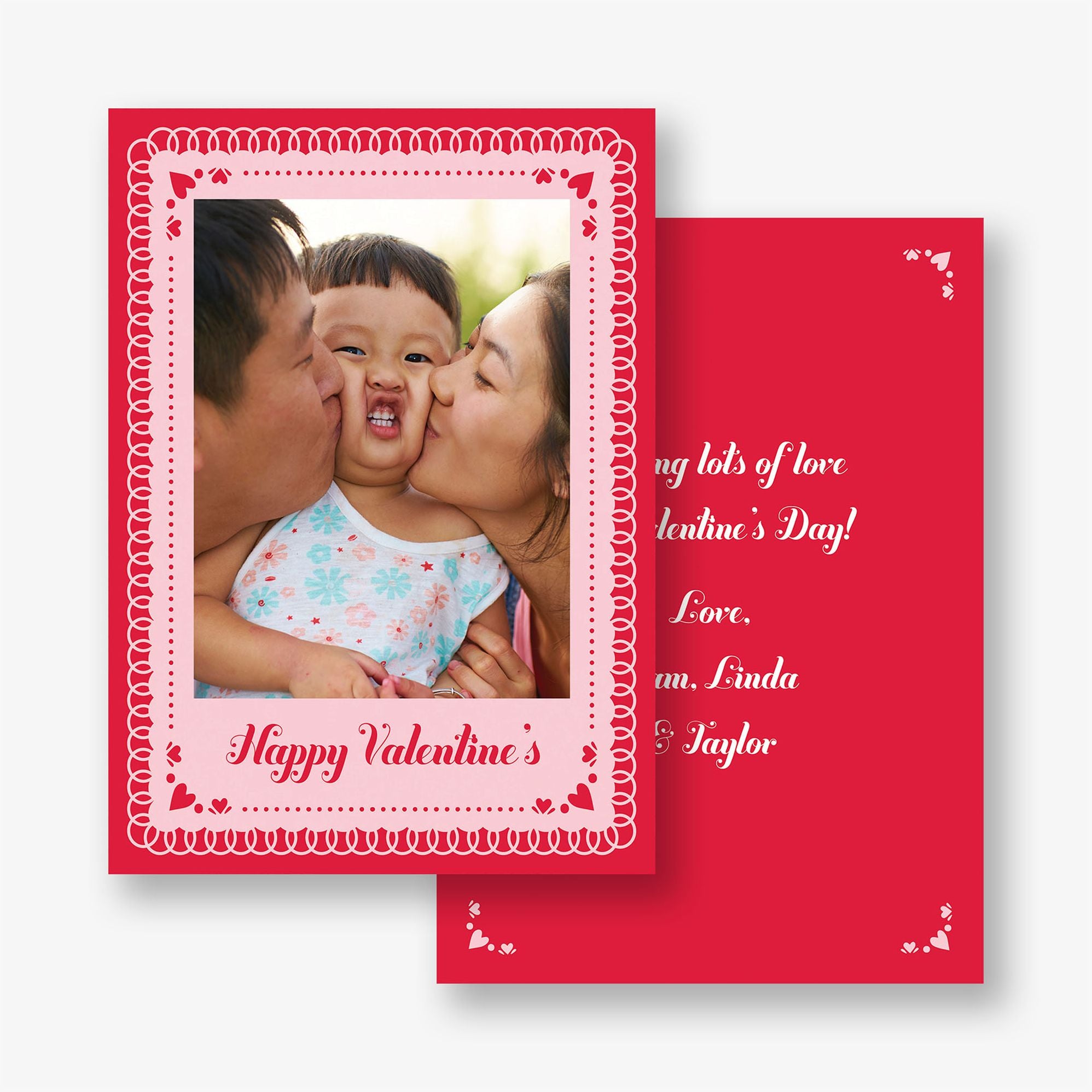 Doily Heart Frame Photo Card - Image 2