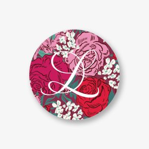 Blushing Rose Circle Labels