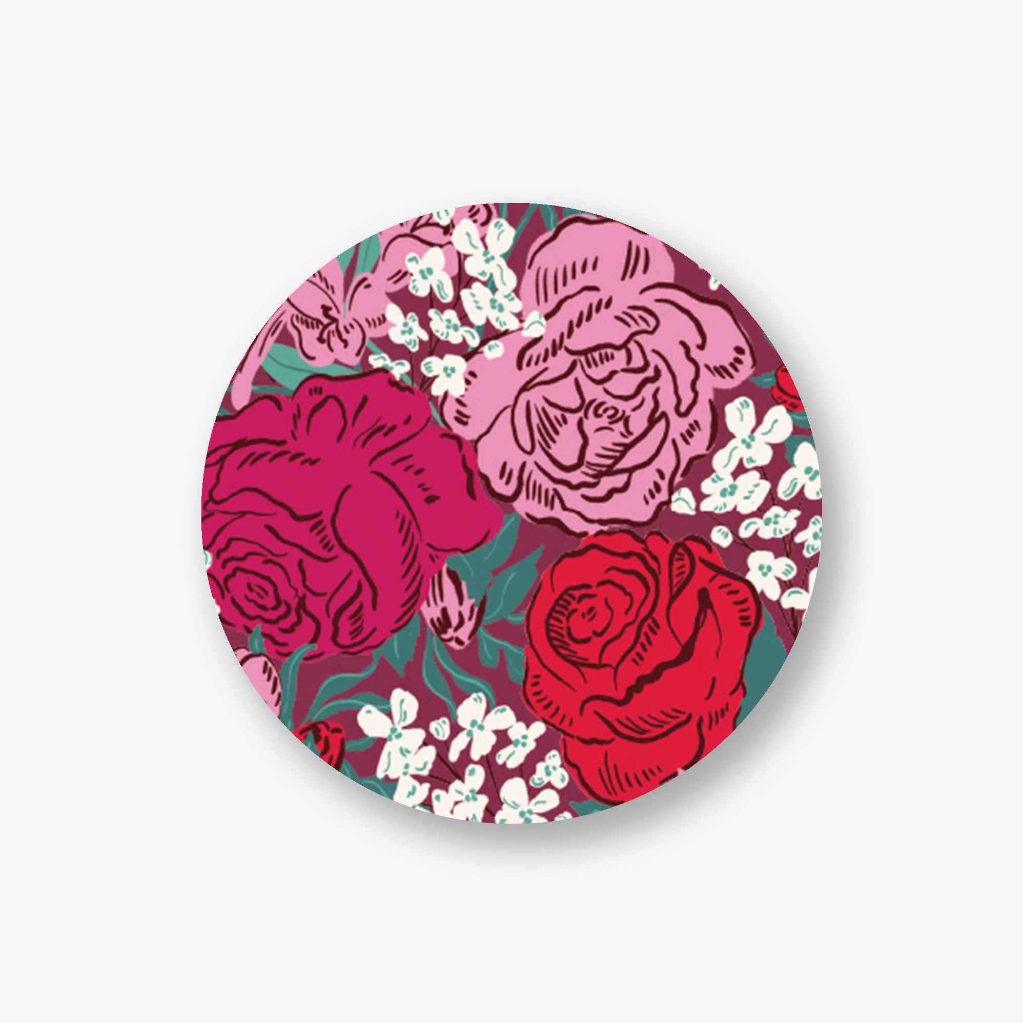 Blushing Rose Circle Labels - Image 2