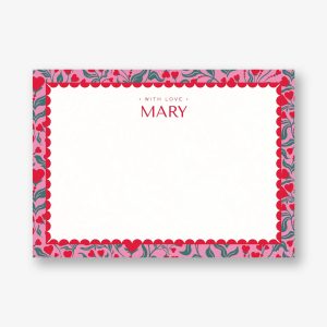 Heart Blooms Stationery