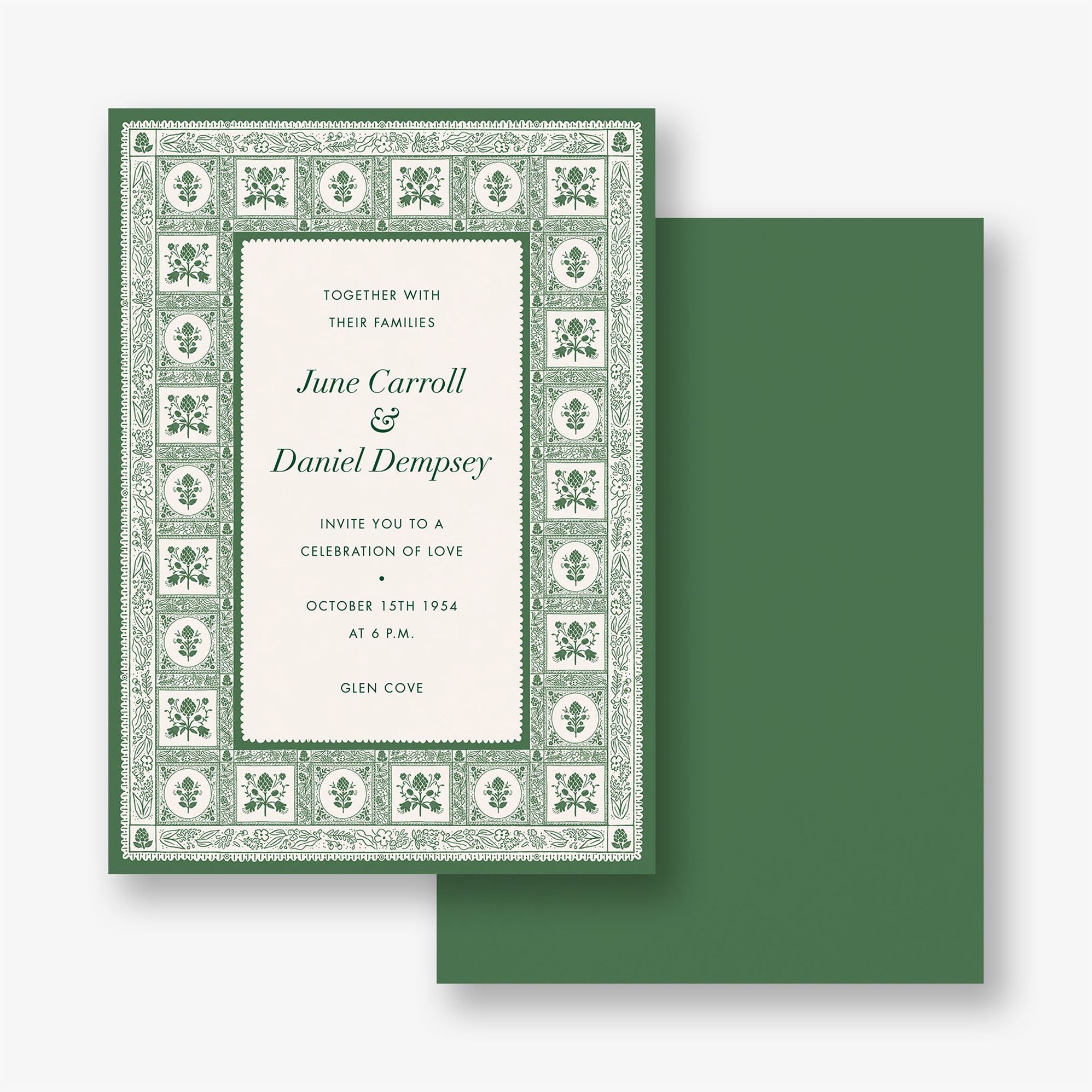 Artichoke Wedding Invitation - Image 2