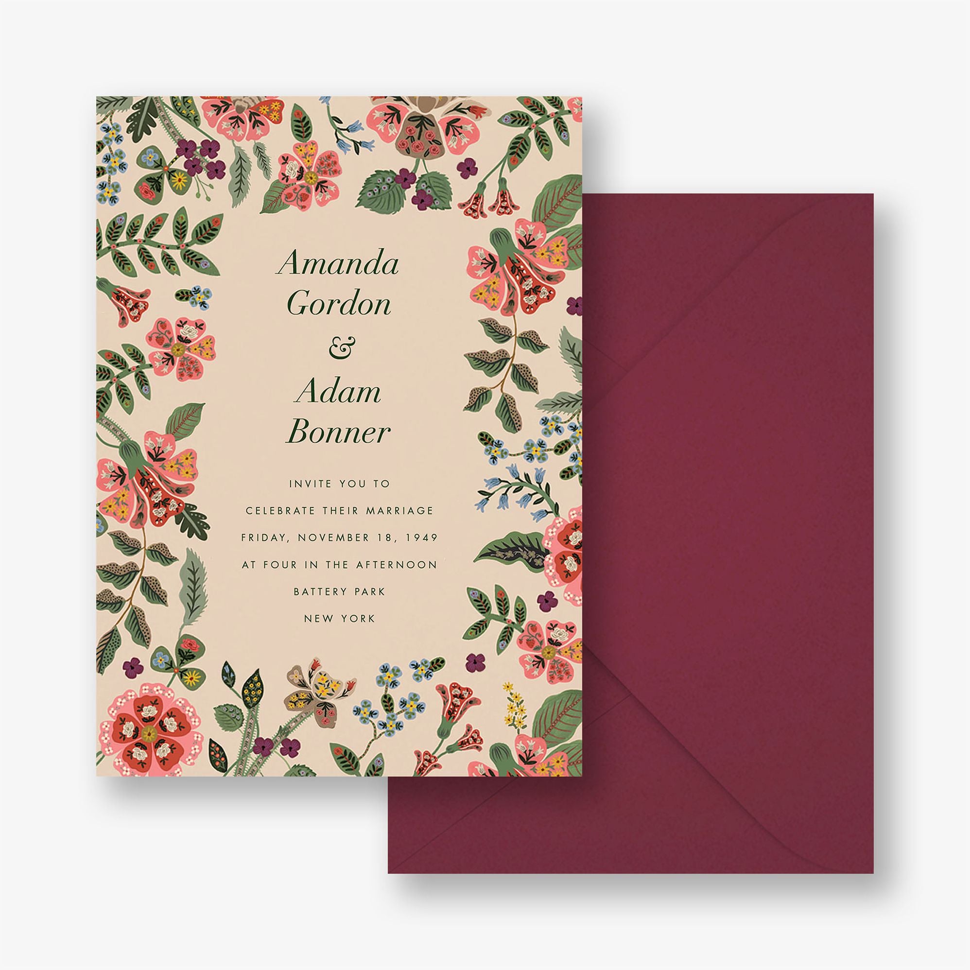 Gracie Border Wedding Invitation - Image 2