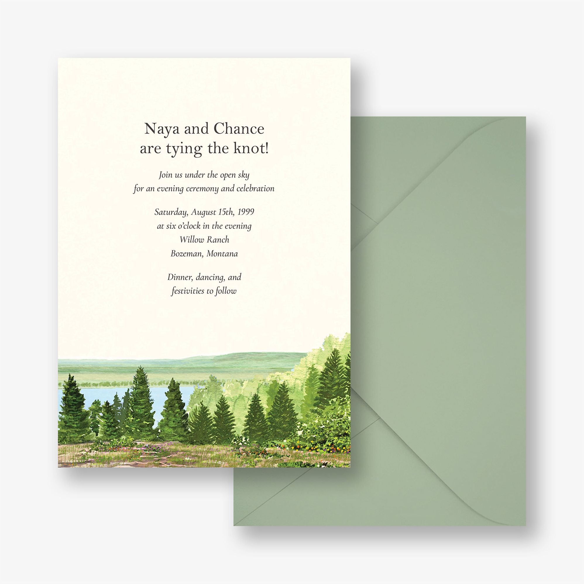 Open Sky Wedding Invitation - Image 3