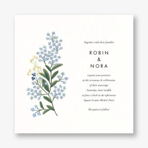 Forget-Me-Not Wedding Invitation