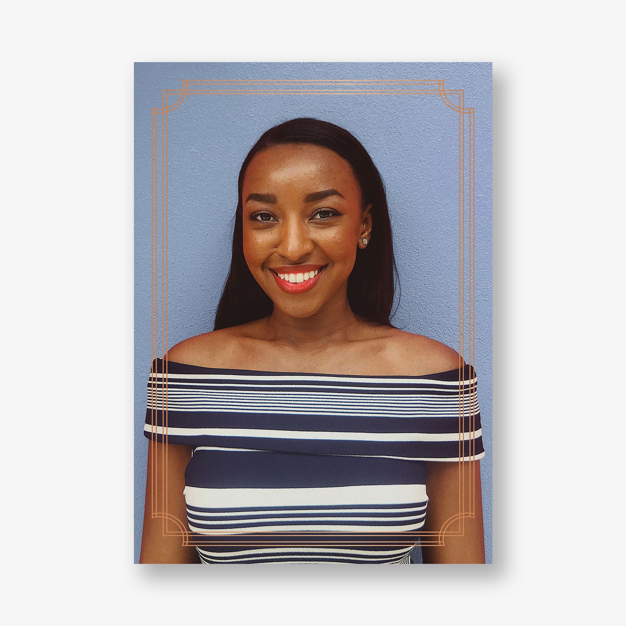 Notched Border Foil Photo Graduation Announcement - Image 6