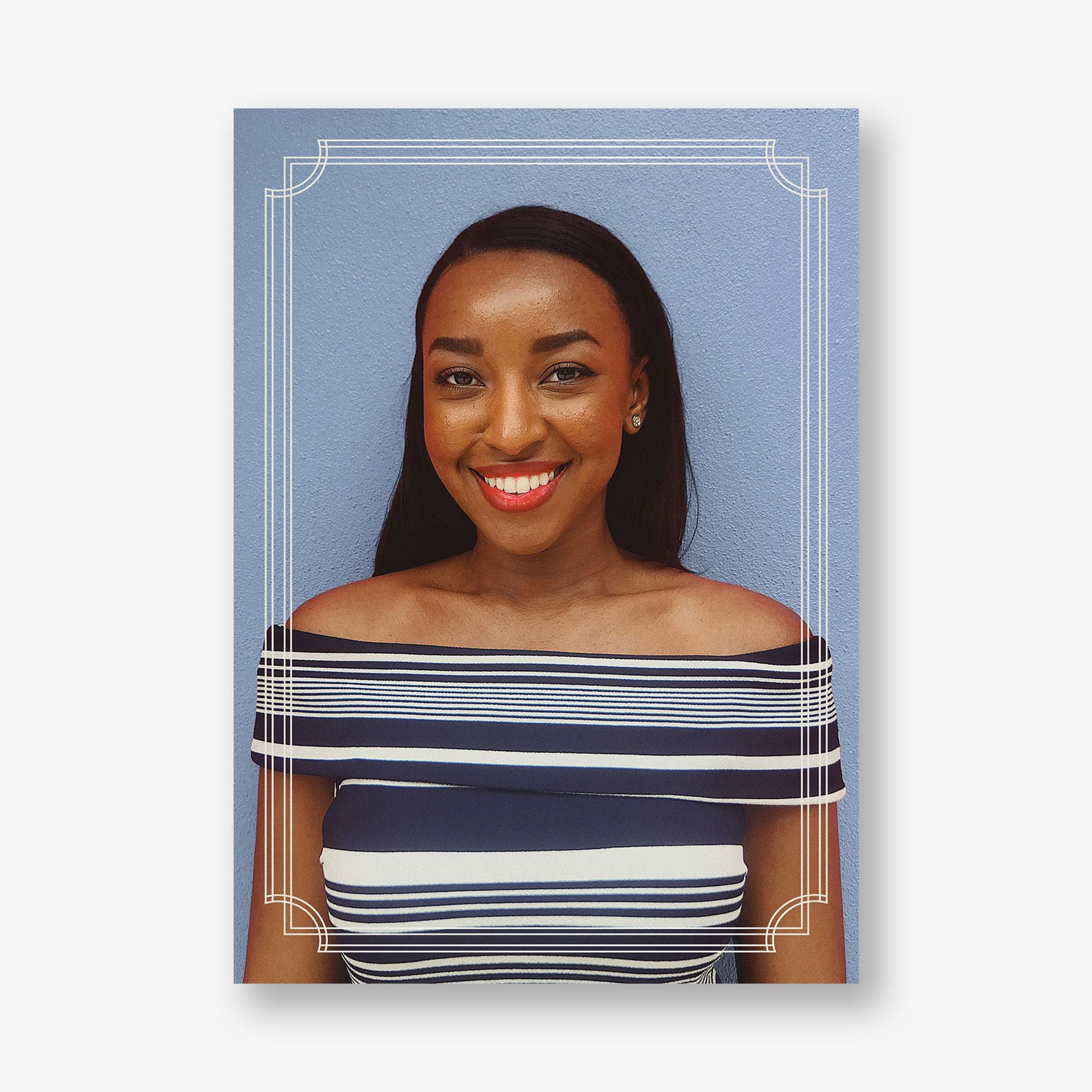 Notched Border Foil Photo Graduation Announcement - Image 7
