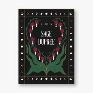 Lunar Florals Adhesive Bookplates
