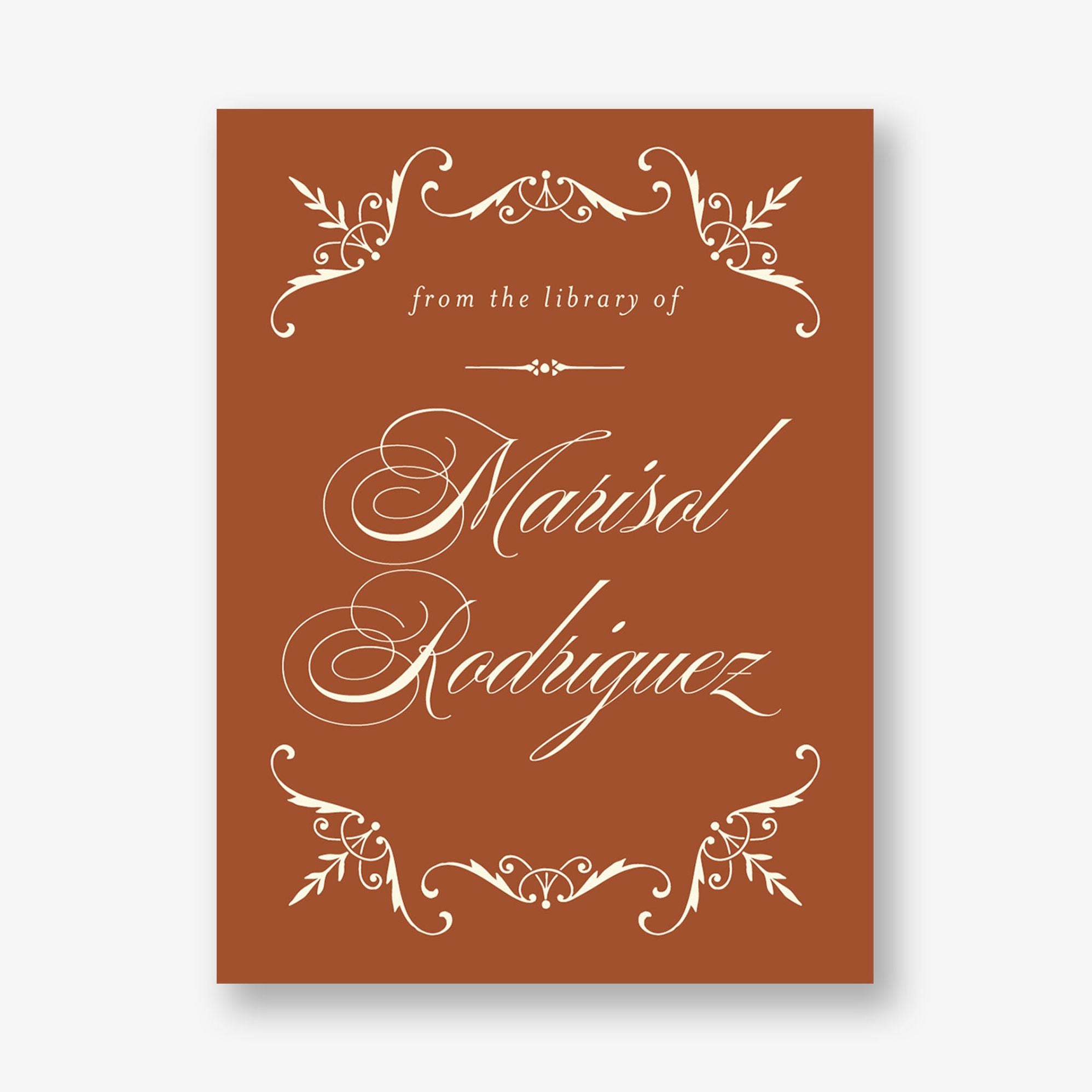 Vintage Filigree Adhesive Bookplates - Image 2