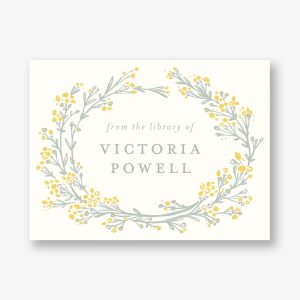 Budding Wildflowers Adhesive Bookplates