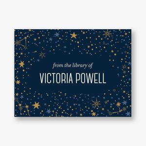 Starry Sky Adhesive Bookplates