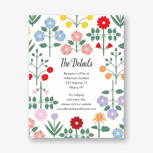 Betty's Garden Information Card