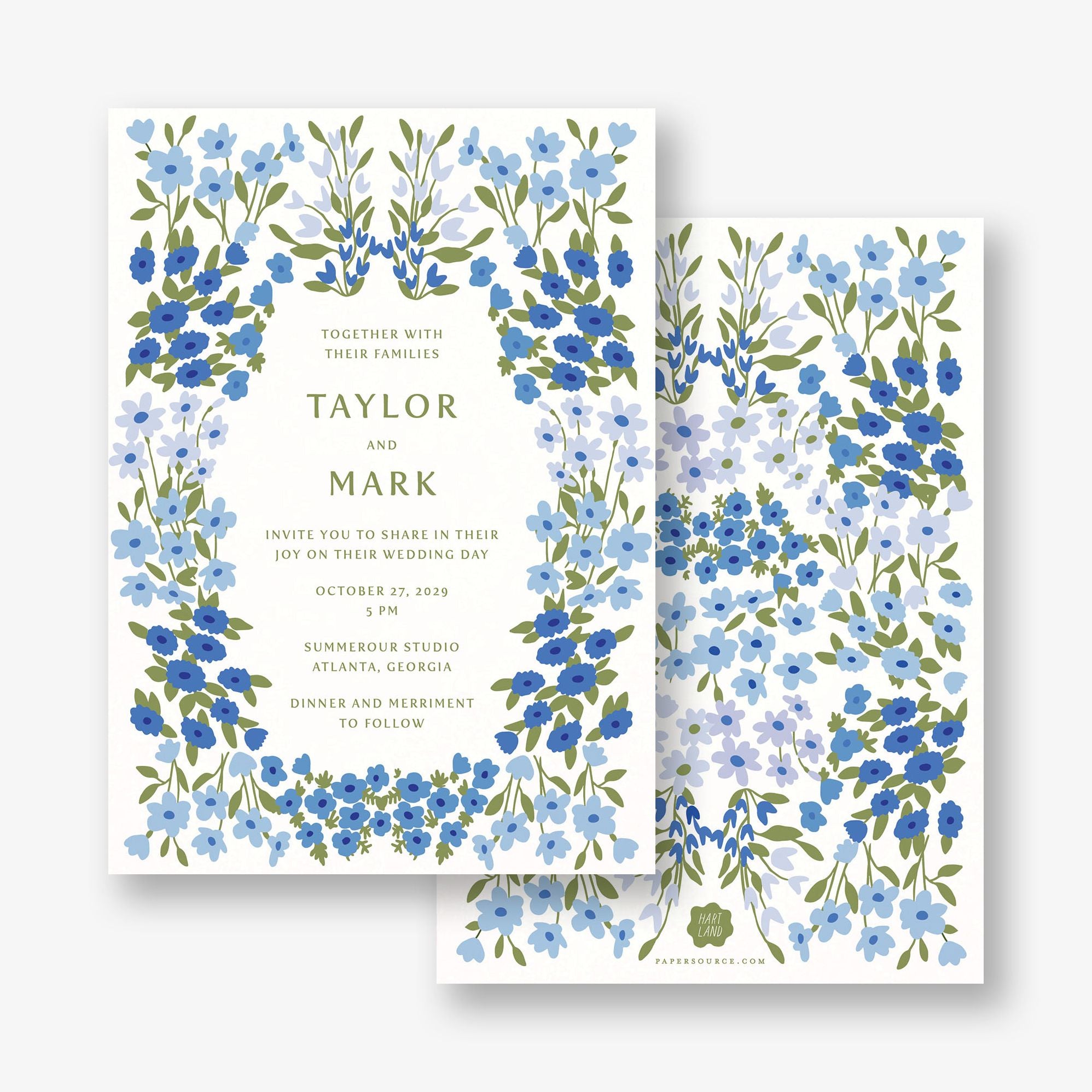 Cottage Garden Wedding Invitation - Image 2