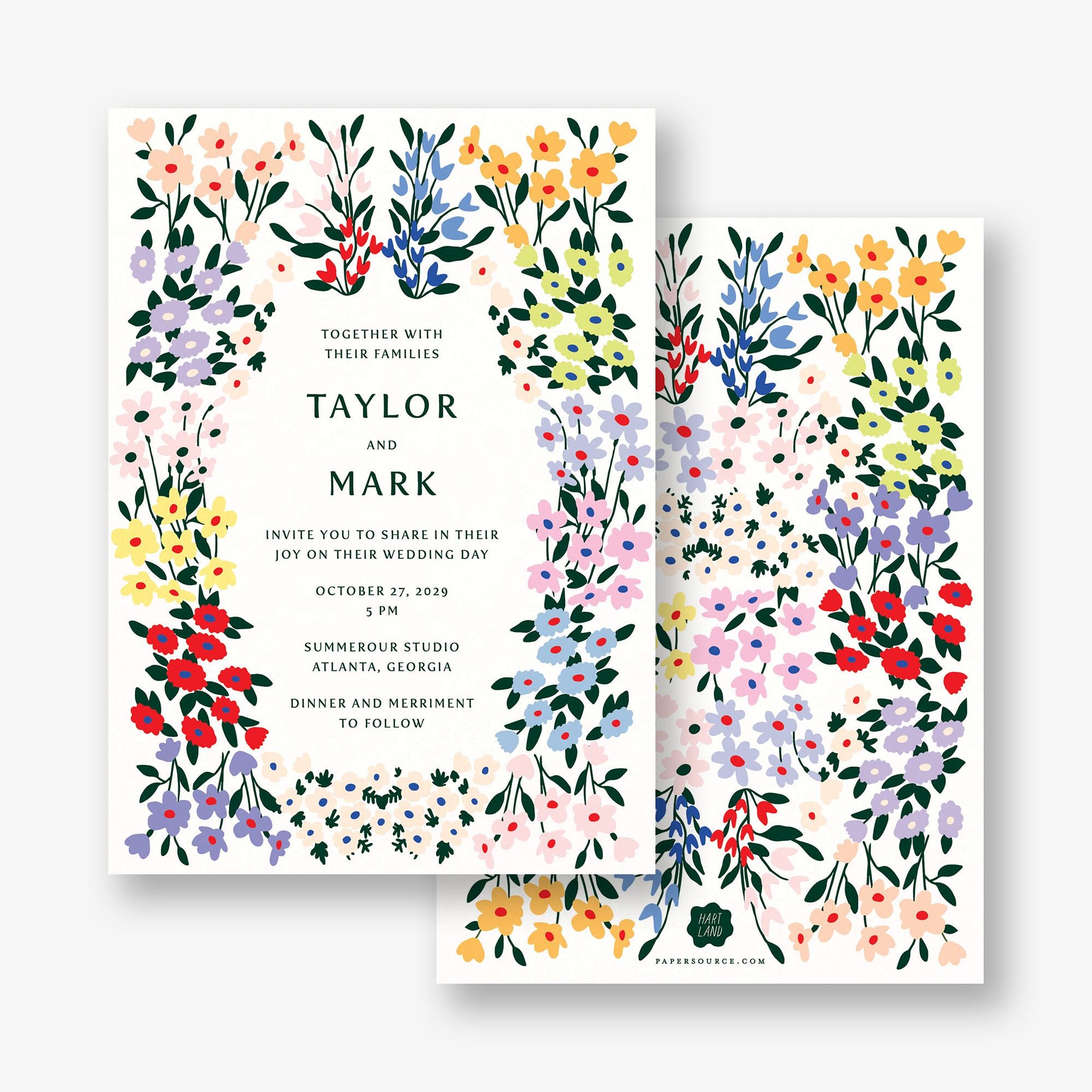 Cottage Garden Wedding Invitation - Image 3