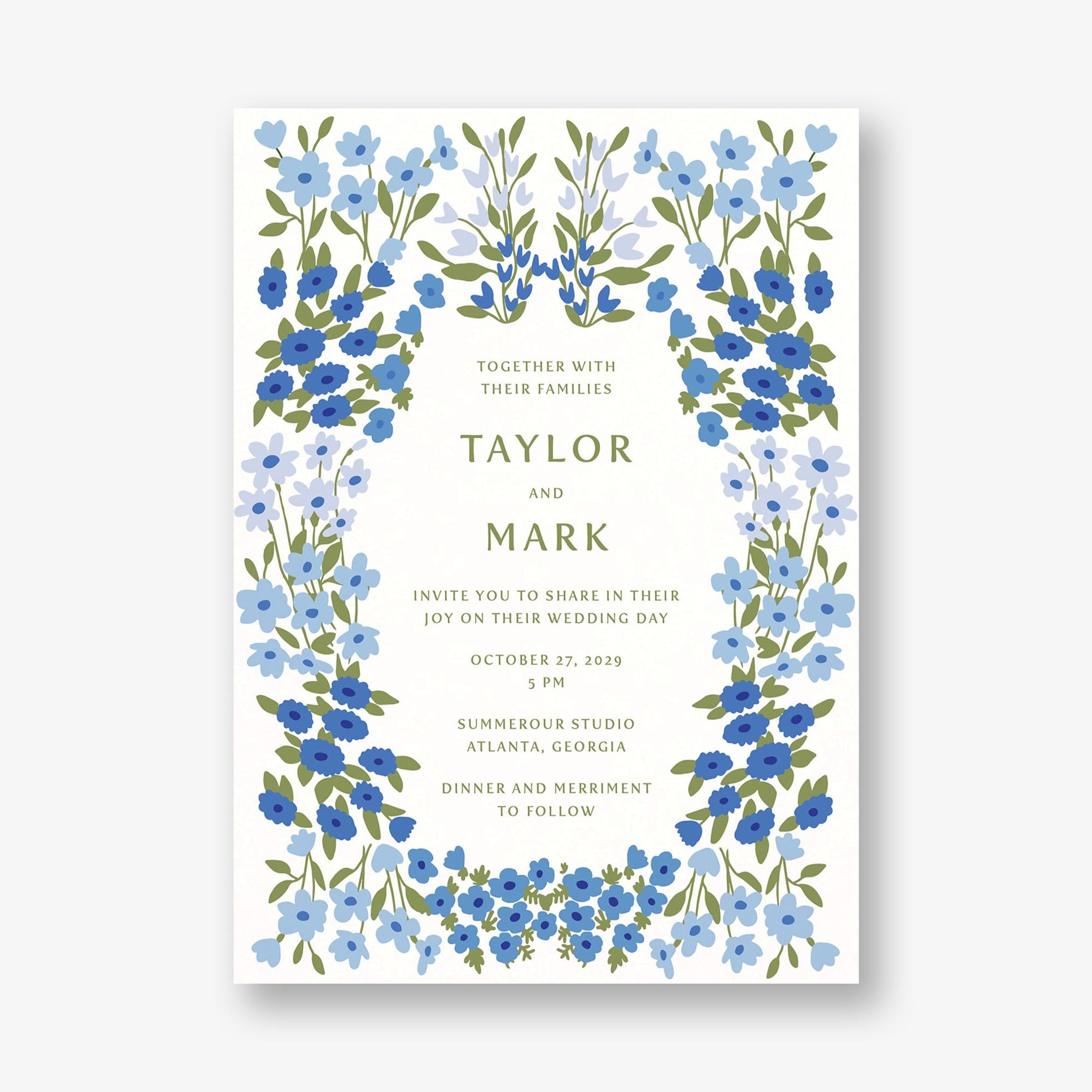 Cottage Garden Wedding Invitation - Image 4