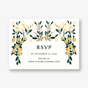 Cottage Garden Foil Response Card