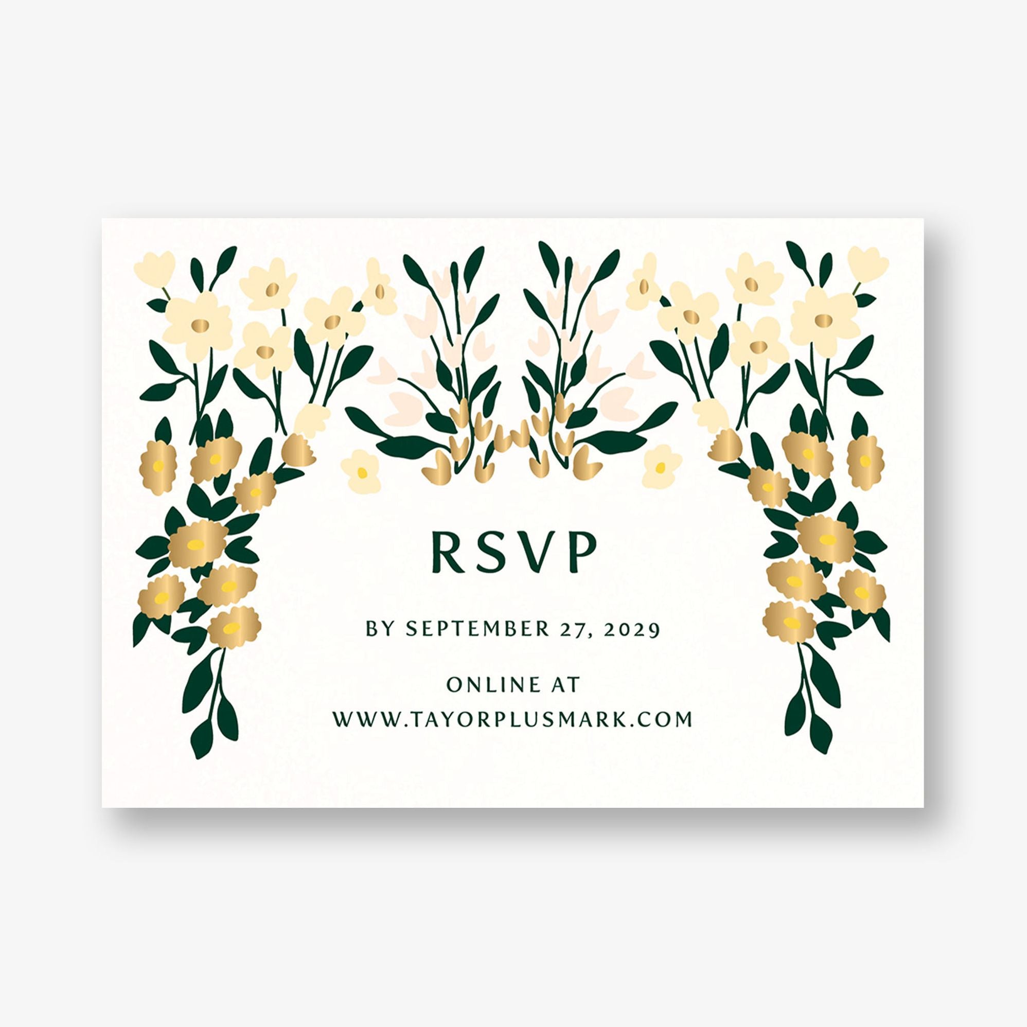 Cottage Garden Foil Response Card