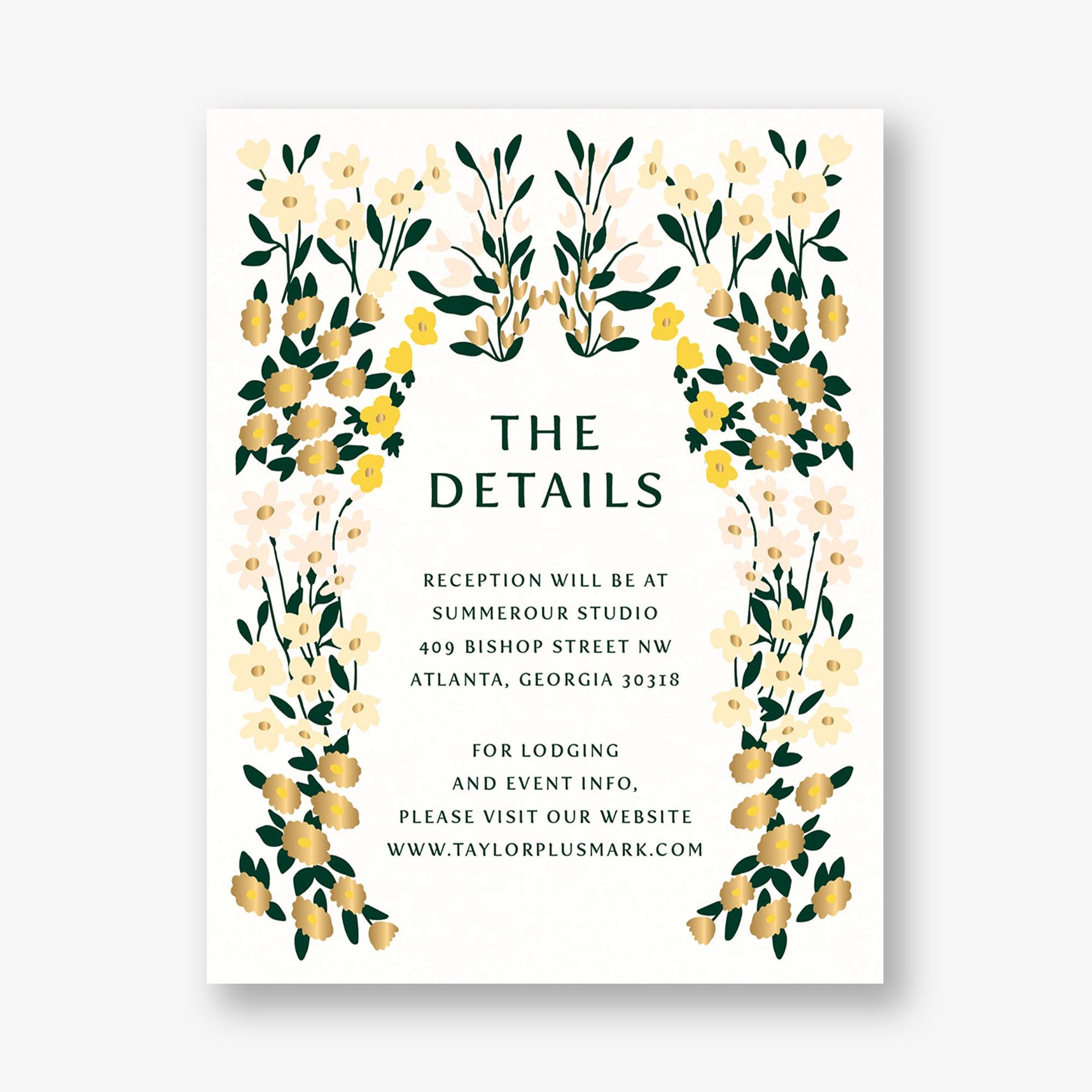 Cottage Garden Foil Information Card