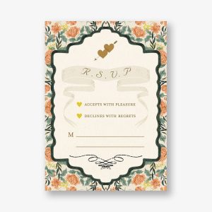 Vintage Hearts Response Card
