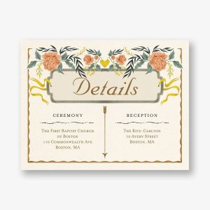 Vintage Hearts Information Card