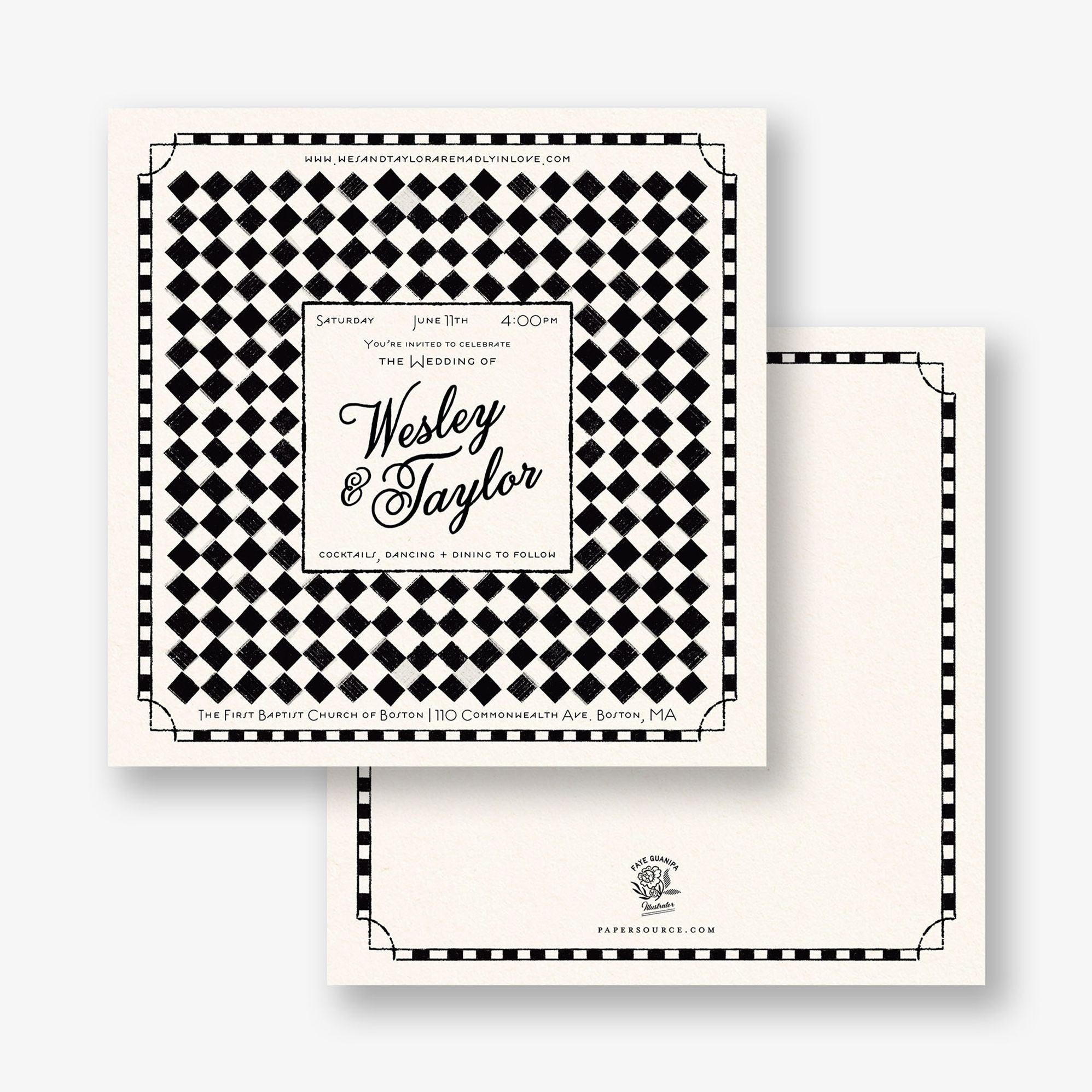 Vintage NYC Deli Wedding Invitation - Image 2