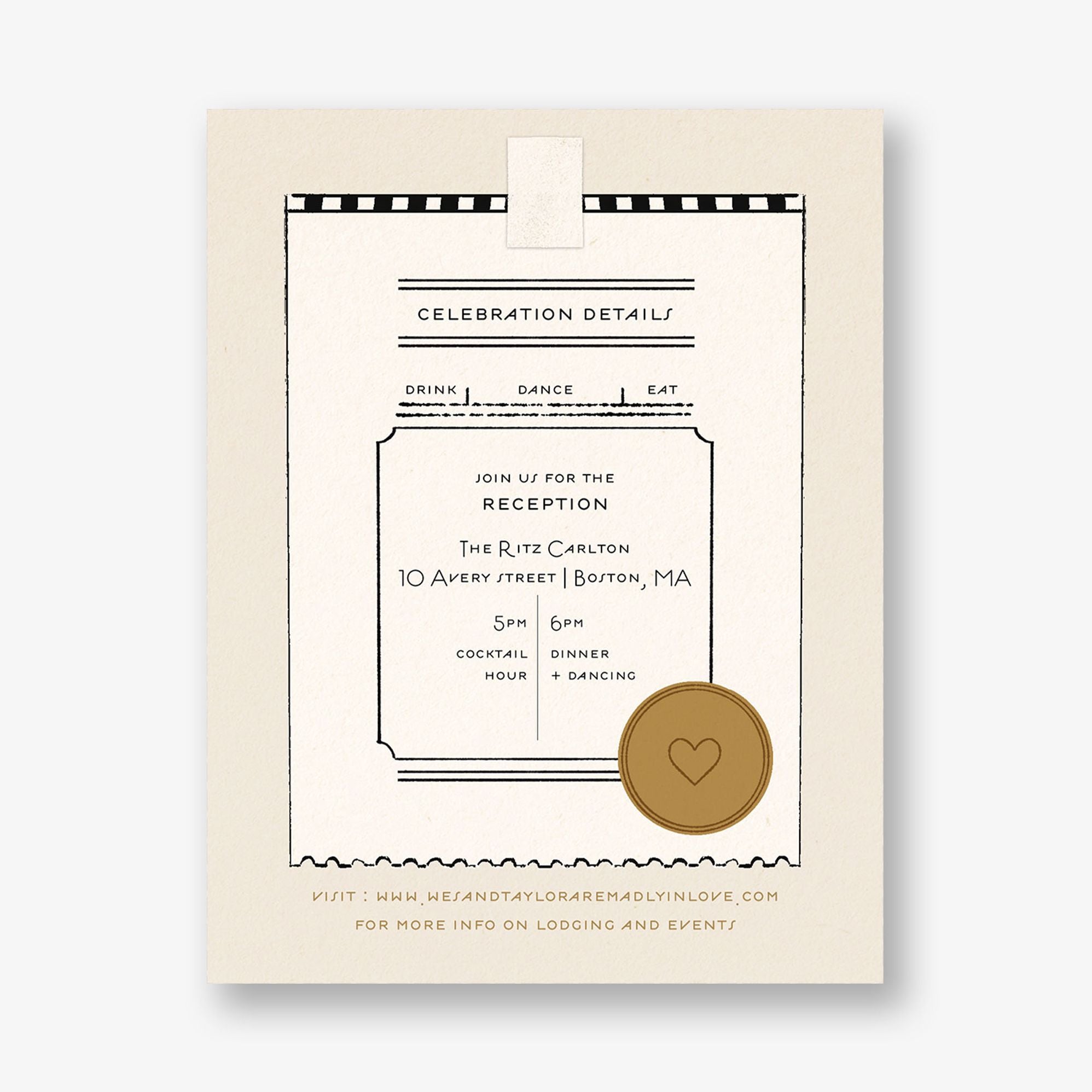 Vintage NYC Deli Information Card