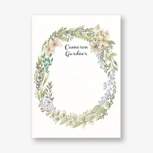 Spring Branch Wreath Stationery