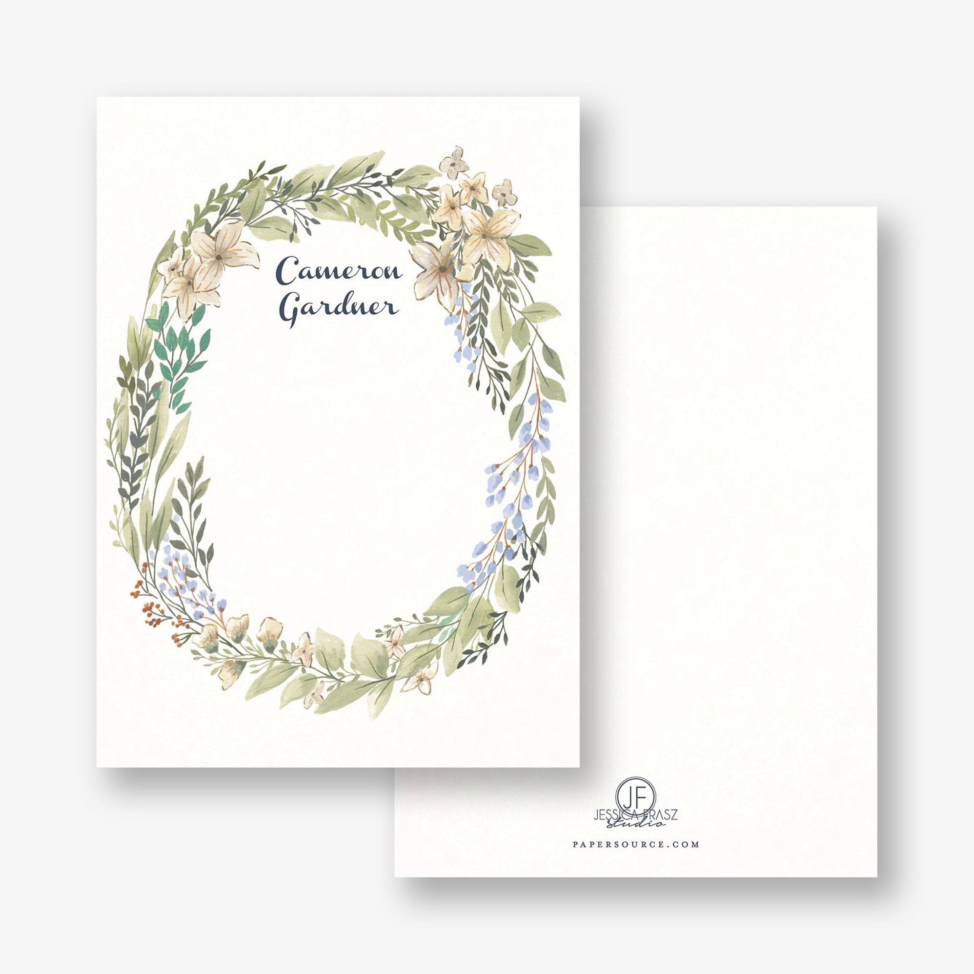 Spring Branch Wreath Stationery - Image 2