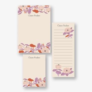 Magnolia Mixed Personalized Notepad Set
