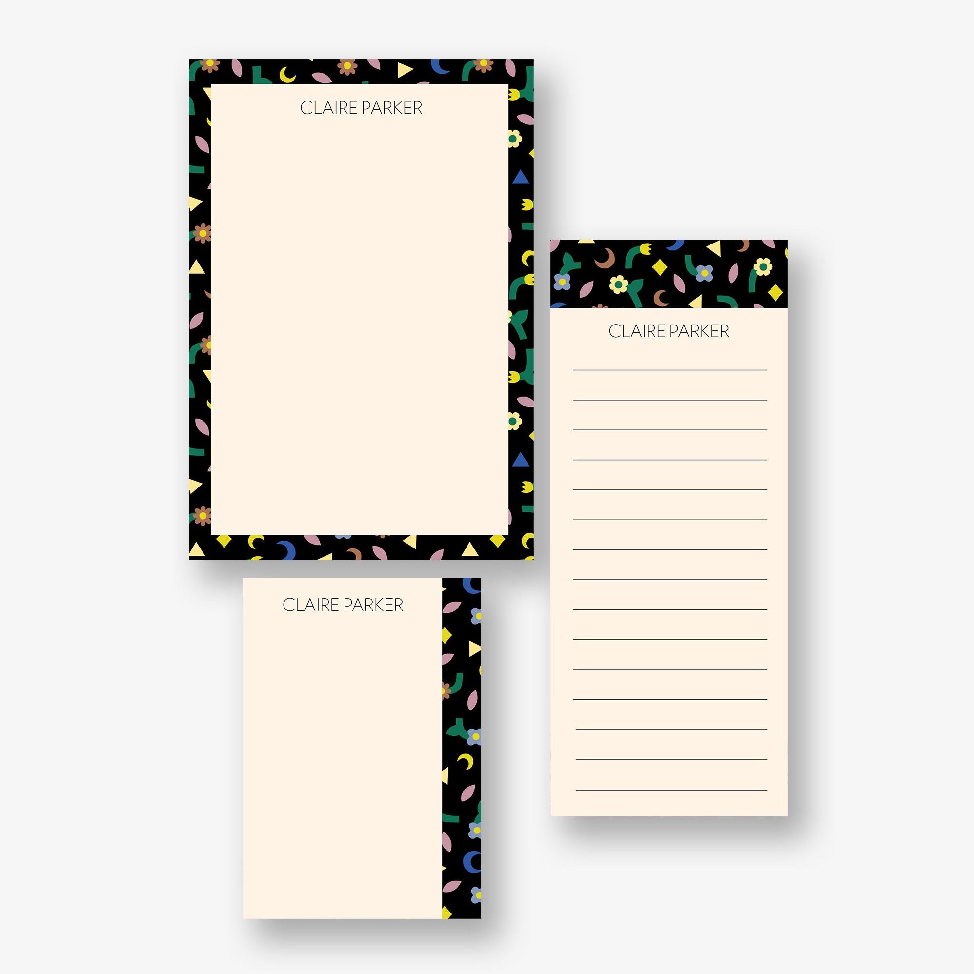 Confetti Mixed Personalized Notepad Set
