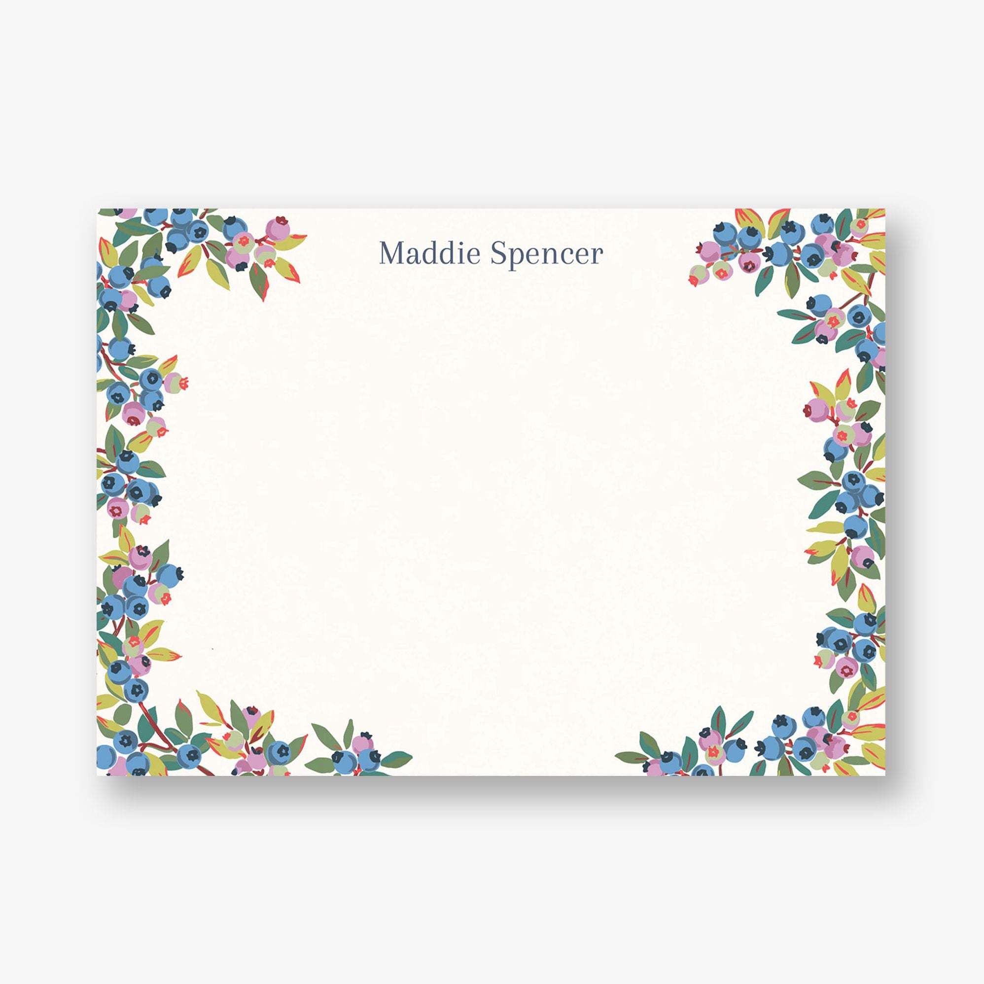 Wild Blueberries Stationery