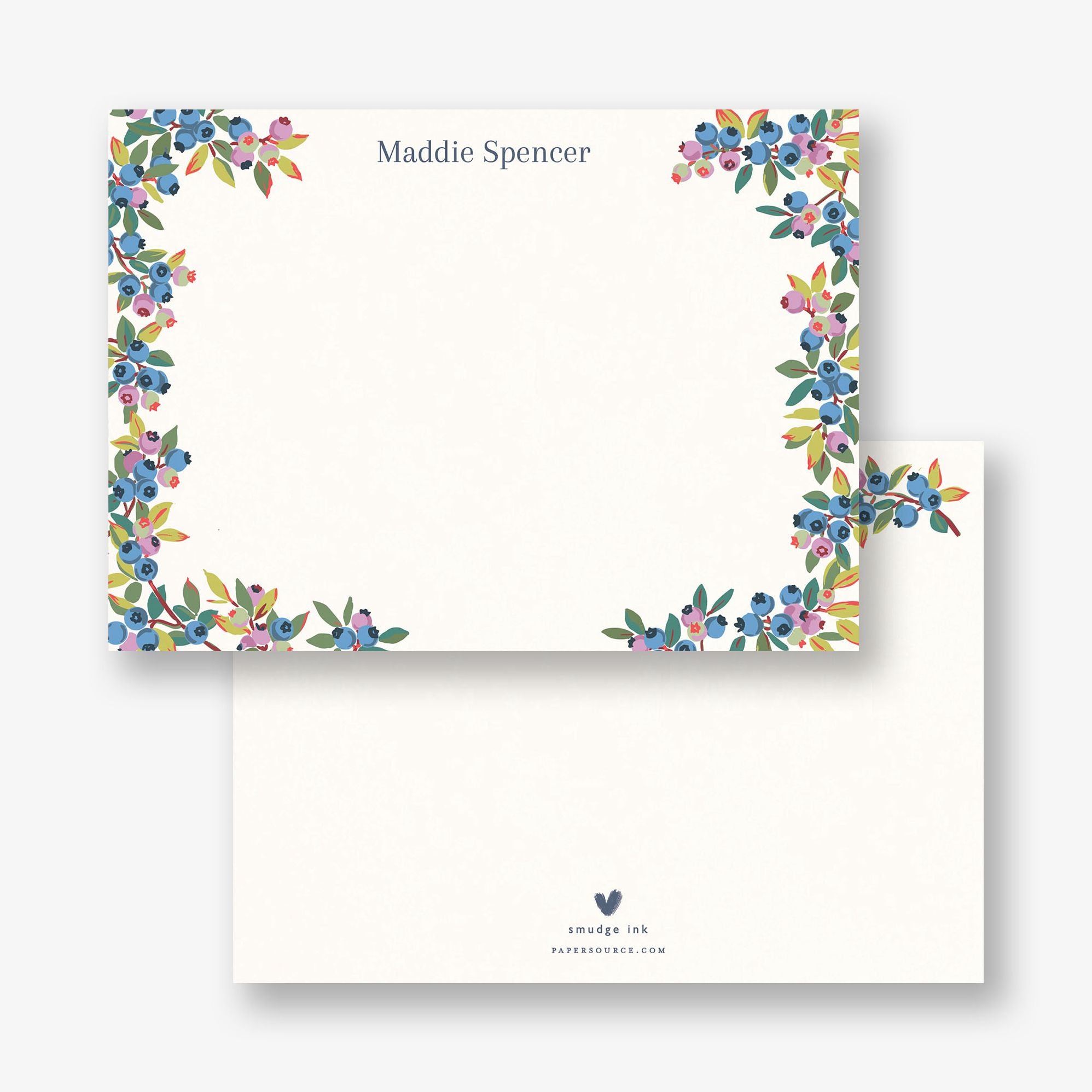 Wild Blueberries Stationery - Image 3