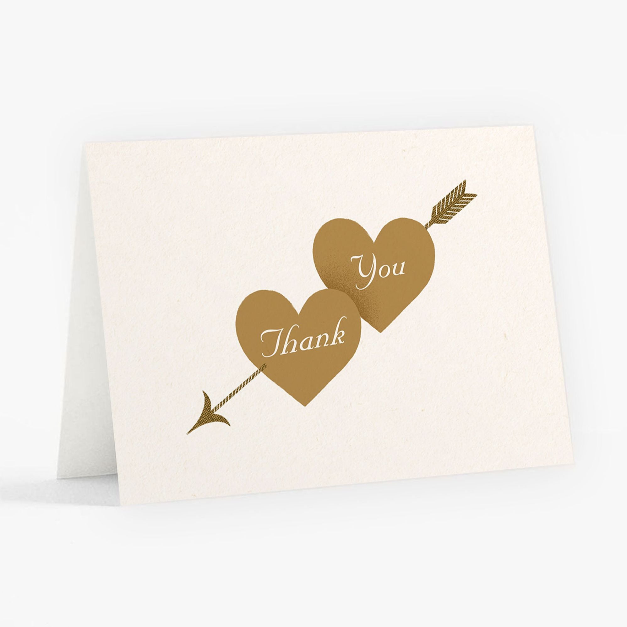 Vintage Hearts Thank You Card - Image 4