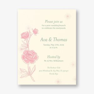 Champagne Glasses Information Card