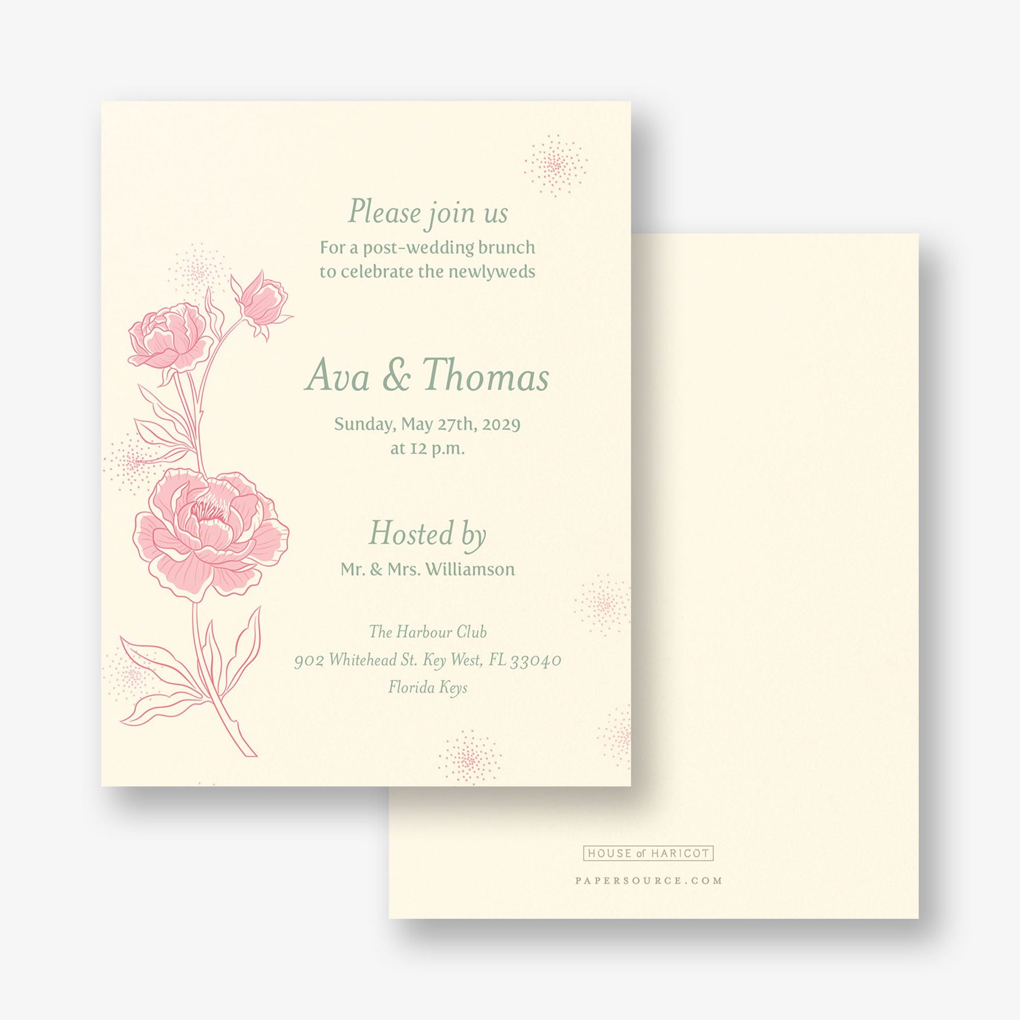 Champagne Glasses Information Card - Image 3