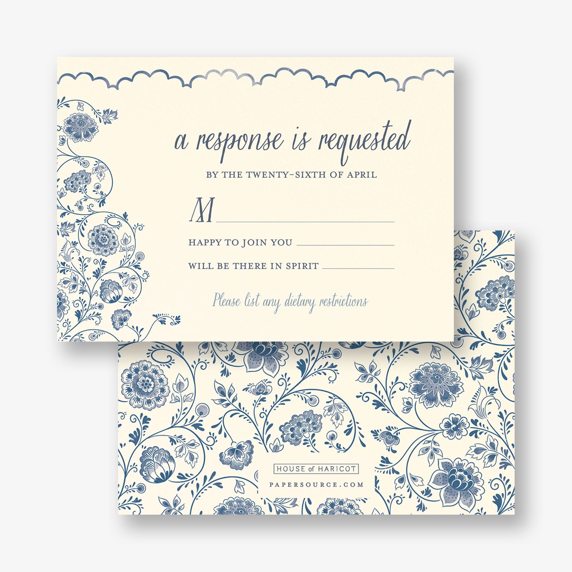 Delft Blue Response Card - Image 2