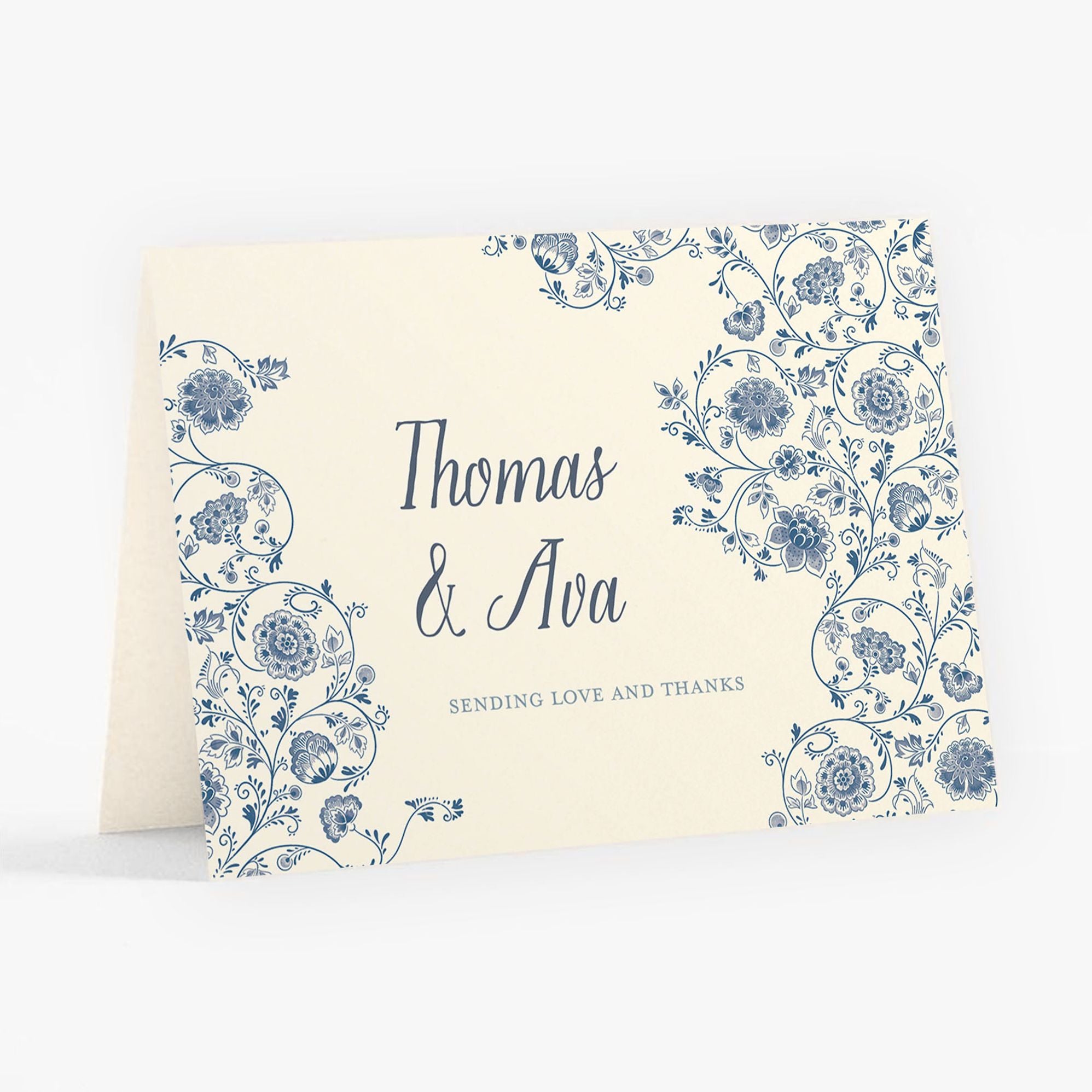 Delft Blue Thank You Card - Image 5