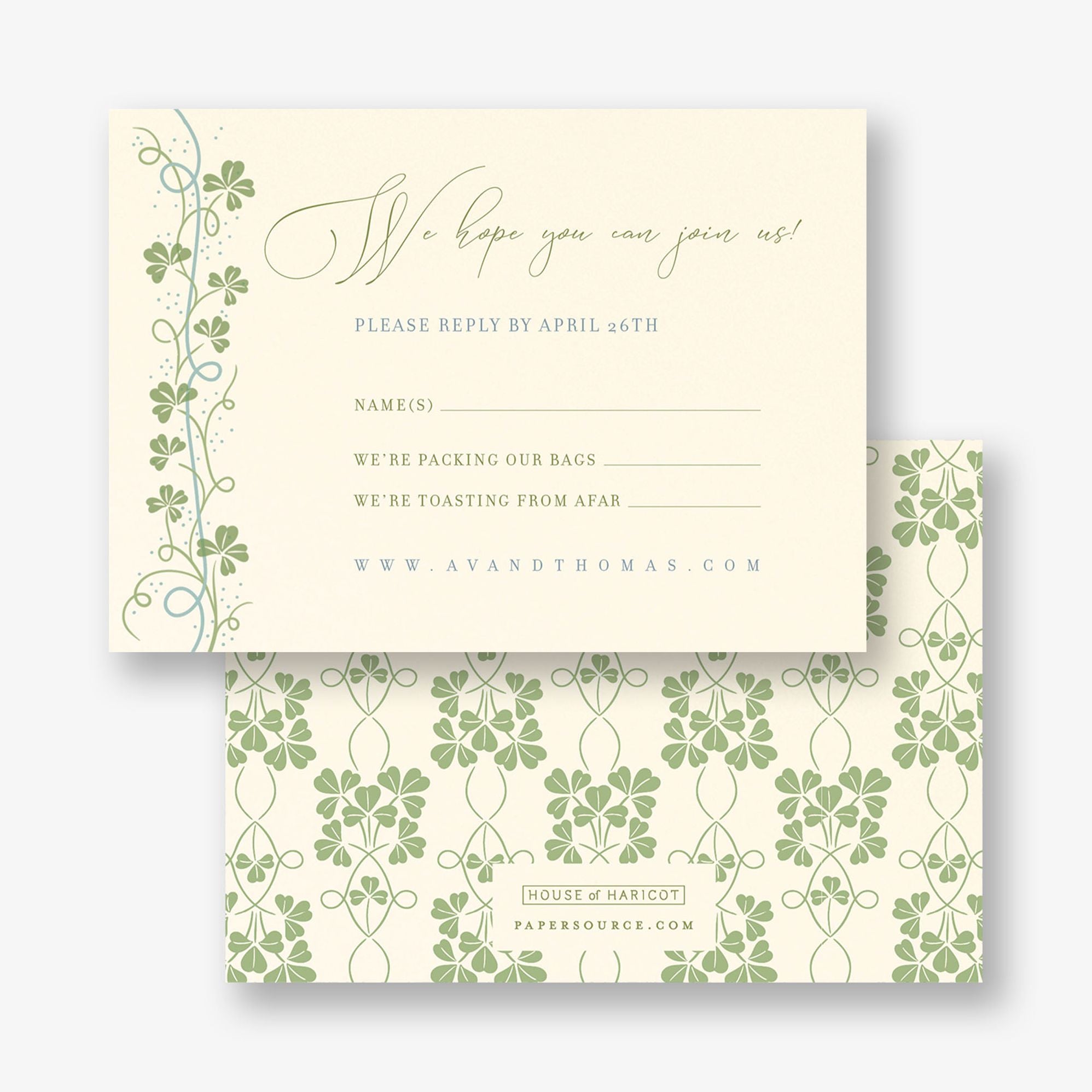 Lucky Clovers Response Card - Image 3