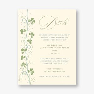 Lucky Clovers Information Card