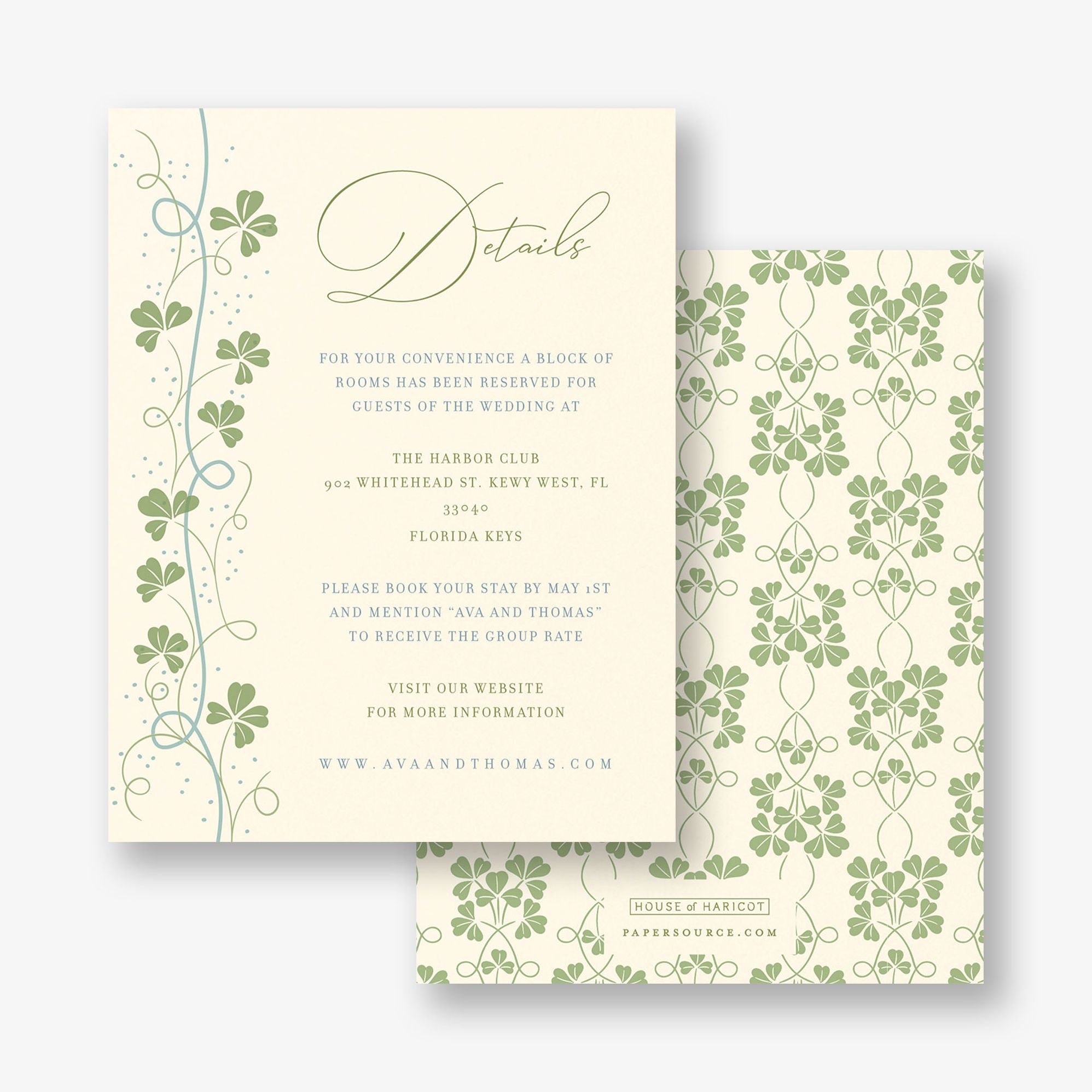 Lucky Clovers Information Card - Image 2