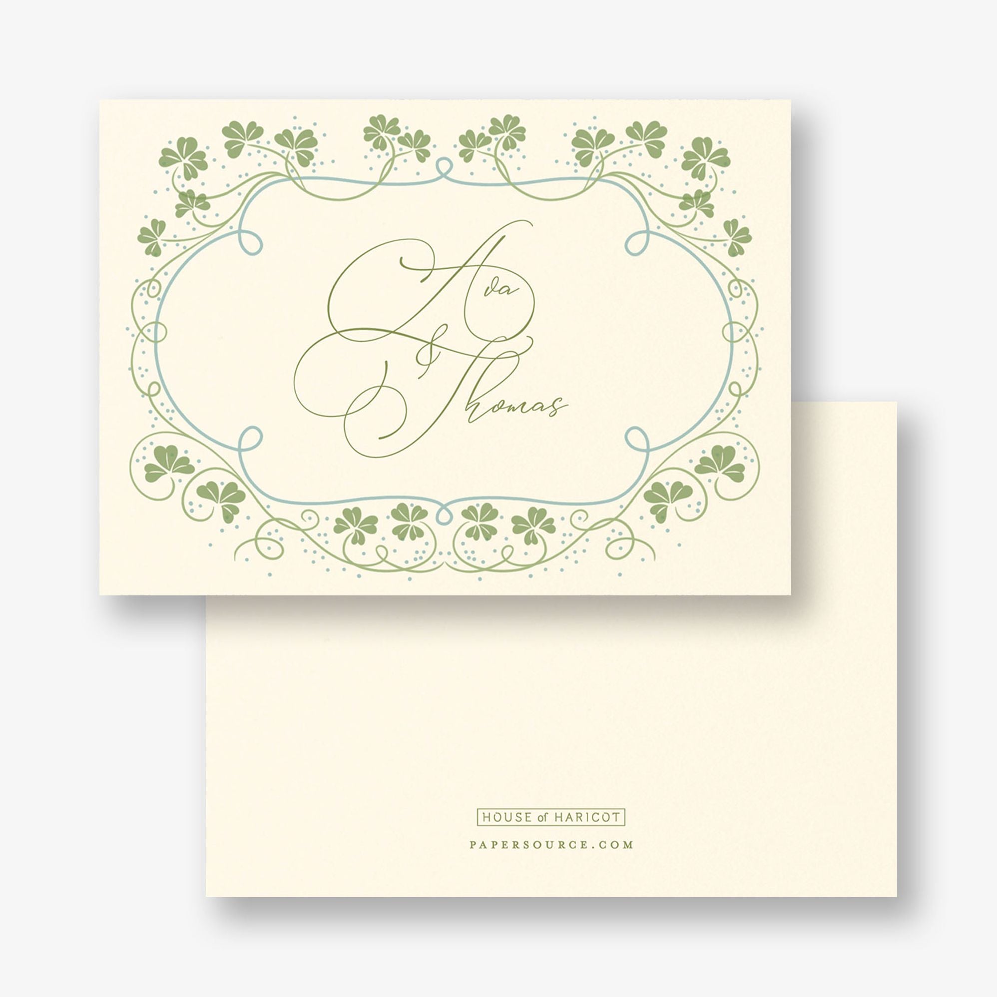 Lucky Clovers Thank You Card - Image 3
