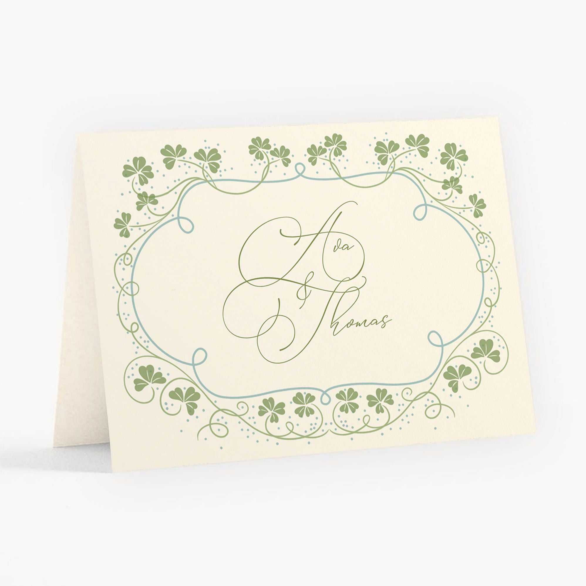 Lucky Clovers Thank You Card - Image 4