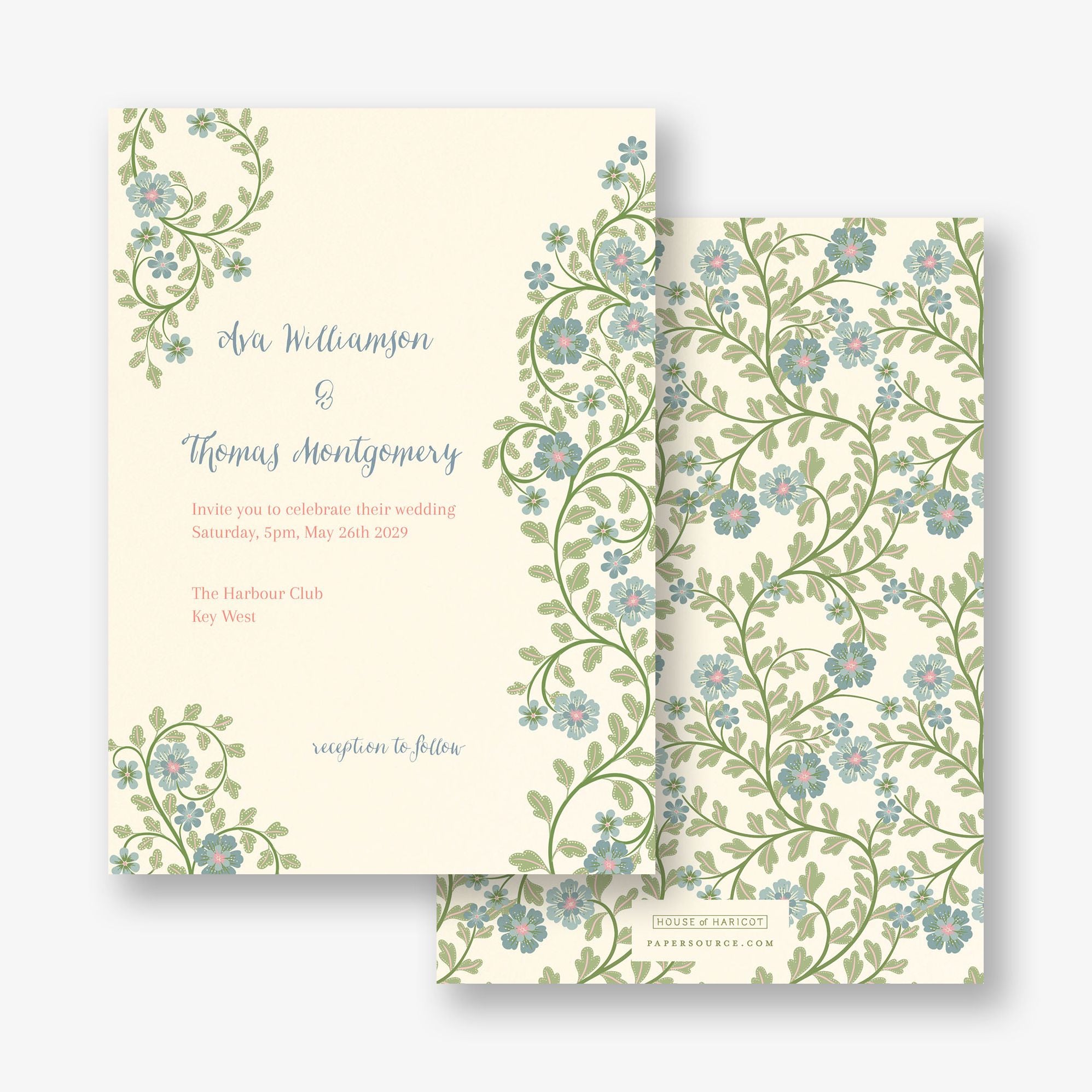 Flower Garden Wedding Invitation - Image 4